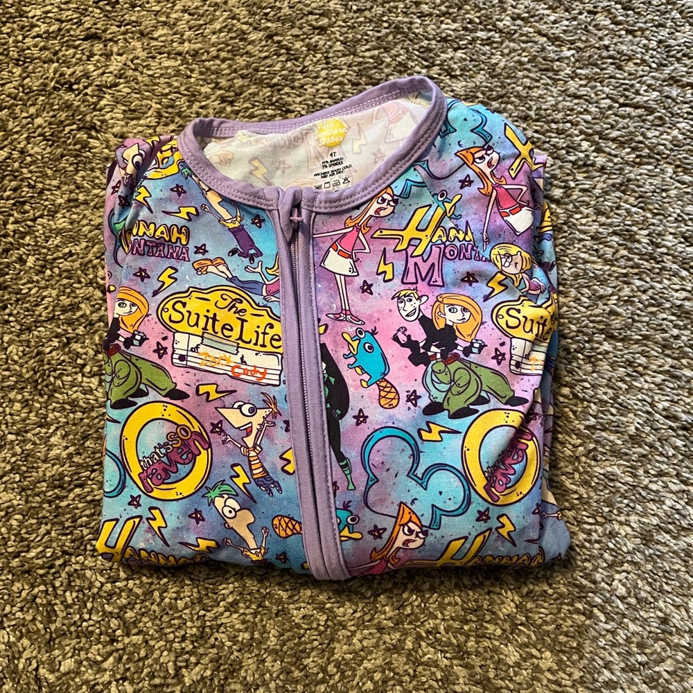 Purple Character Bamboo Pjs